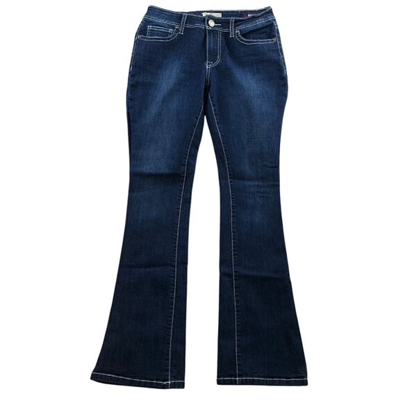 VGS Womens Jeans Size 4 Bootcut Leg Blue Denim Dark Wash Casual Y2K Classic - Picture 1 of 16